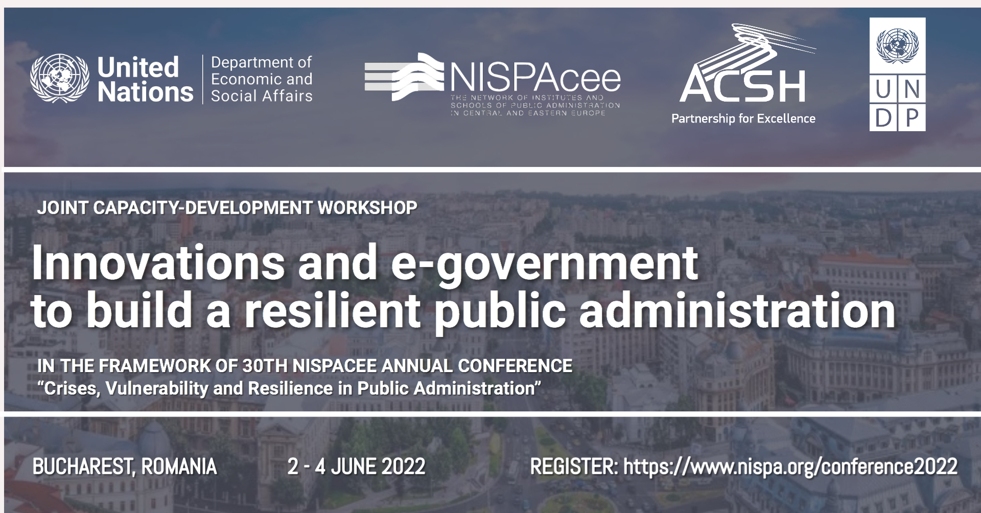 DON’T MISS the workshop on “Innovations and e-government to build a resilient public administration”